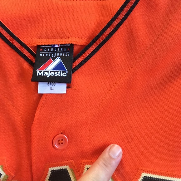 Orange SF Giants Lincecum Jersey SOLD ELSEWHERE - Picture 3 of 8
